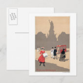Plaats de la Republique Art Deco Scene Briefkaart (Voorkant / Achterkant)