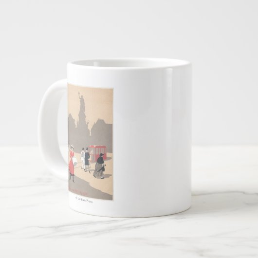 Plaats de la Republique Art Deco Scene Grote Koffiekop (Links)