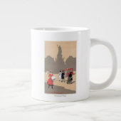 Plaats de la Republique Art Deco Scene Grote Koffiekop (Rechts)