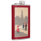 Plaats de la Republique Art Deco Scene Heupfles (Rechts)