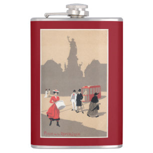 Plaats de la Republique Art Deco Scene Heupfles