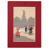 Plaats de la Republique Art Deco Scene Klembord (Achterkant)