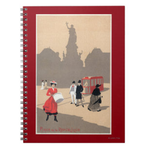 Plaats de la Republique Art Deco Scene Notitieboek