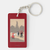 Plaats de la Republique Art Deco Scene Sleutelhanger (achterkant)