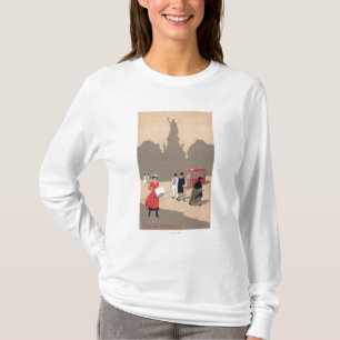 Plaats de la Republique Art Deco Scene T-shirt