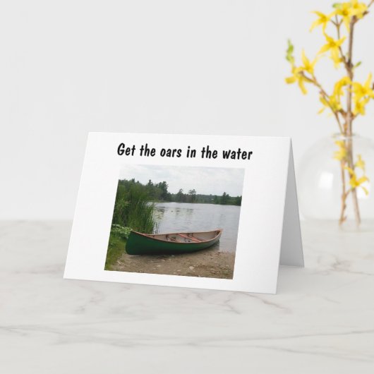 PLAATS DE OGEN IN HET WATER EN GEEF BIRTHDAY KAART (Gele Bloem)