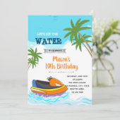 Plaats de uitnodiging voor de verjaardag van het w (Staand voorkant)