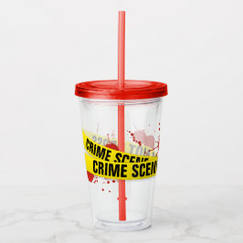 Plaats delict acryl drinkbeker