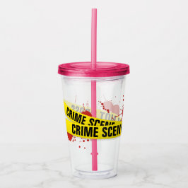 Plaats delict acryl drinkbeker