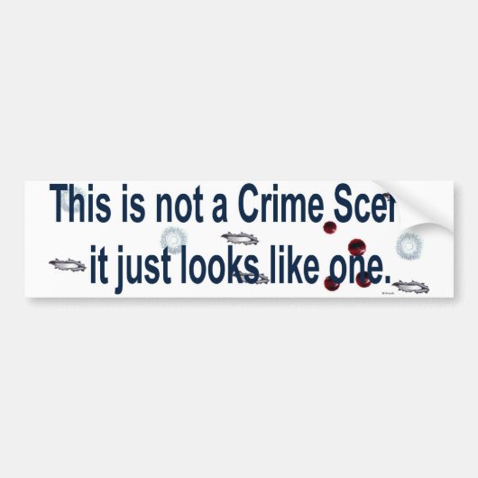 plaats delict bumpersticker (Voorkant)