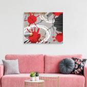 Plaats delict canvas afdruk (Insitu (Woonkamer))