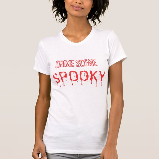 Plaats delict in Halloween... T-shirt (Voorkant)