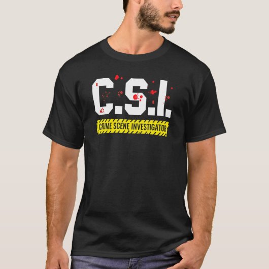 Plaats Delict Onderzoeker CSI Forensische Dossiers T-shirt (Voorkant)