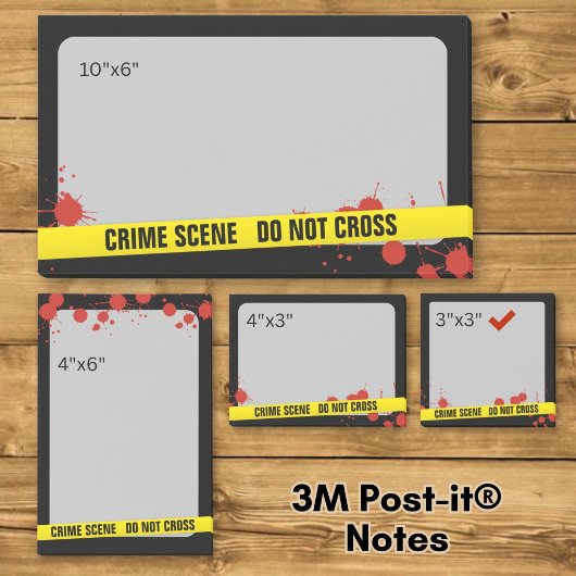 Plaats delict post-it® notes