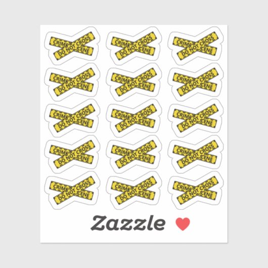 Plaats Delicttape Niet Overschrijden Decorative Pl Sticker (Vel)