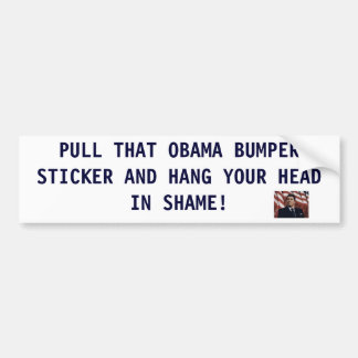 PLAATS DIE OBAMA BUMPER S... BUMPERSTICKER