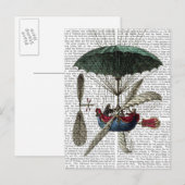 Plaats Du Louvre Hot Air ballon Briefkaart (Voorkant / Achterkant)