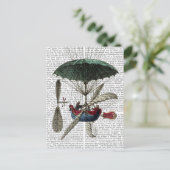 Plaats Du Louvre Hot Air ballon Briefkaart (Staand voorkant)