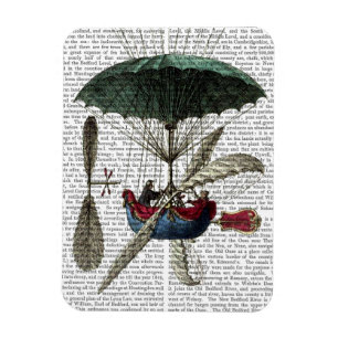 Plaats Du Louvre Hot Air ballon Magneet