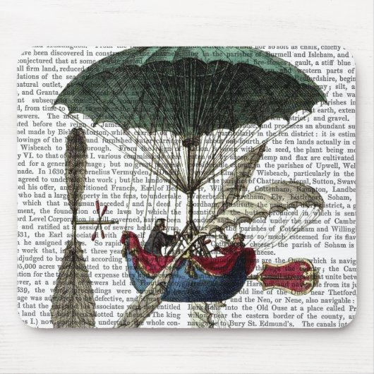 Plaats Du Louvre Hot Air ballon Muismat (Voorkant)