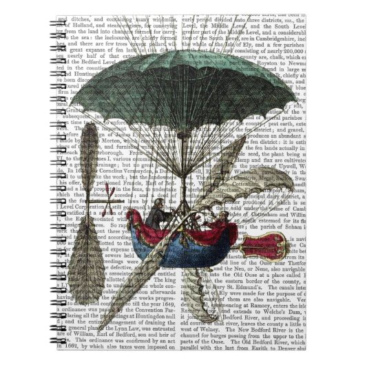 Plaats Du Louvre Hot Air ballon Notitieboek (Voorkant)