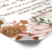 Plaats een Clothes Pin Boho Autumn Shower Game Sig Poster (Hoek)