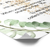 Plaats een Clothespin Herbal Shower Game Sign Poster (Hoek)