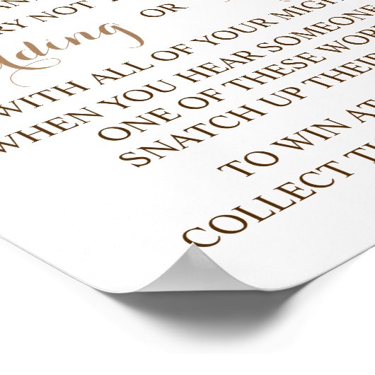 Plaats een Clothespin roze Vrijgezellenfeest Spel  Poster (Hoek)