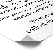 Plaats een Clothespin Sunflower Shower Game Sign Poster (Hoek)