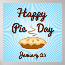 Plaats een Happy Pie Day Poster