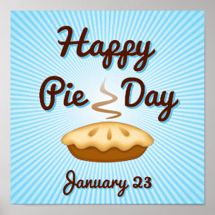 Plaats een Happy Pie Day Poster