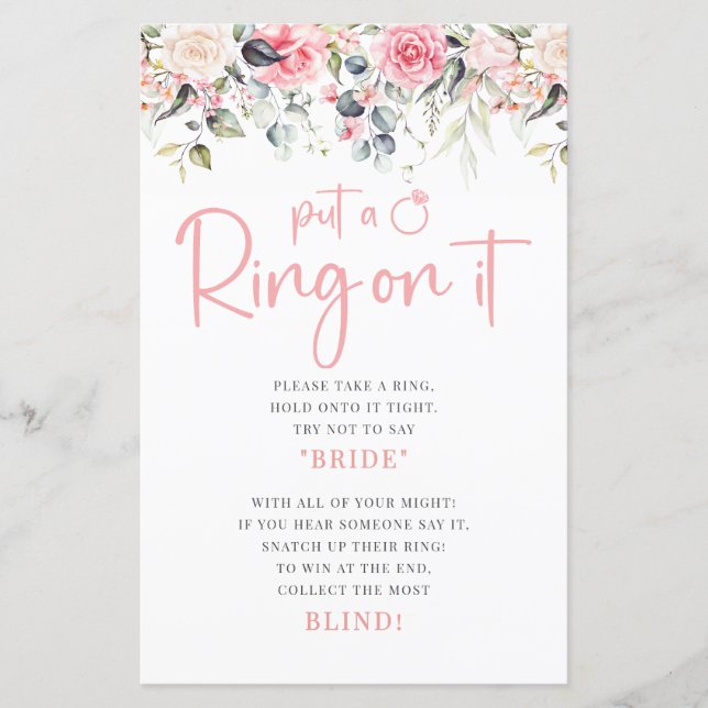 Plaats een ring op het spel Vrijgezellenfeest (Voorkant)