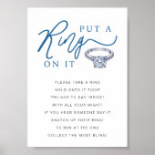 Plaats een ring op het Vrijgezellenfeest spelbord Poster (Voorkant)