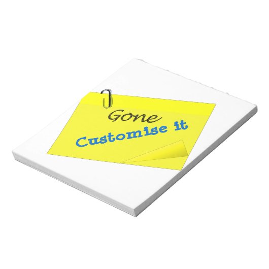 Plaats het humor grappig gele sticky notitieblok (Linkerzijde)