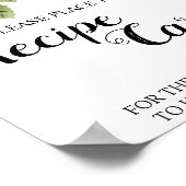 Plaats hier de Ontvangerkaart White Roses Shower S Poster (Hoek)