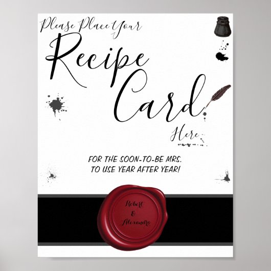 Plaats hier de Recipiekaart voor de pen en de inkw Poster (Voorkant)