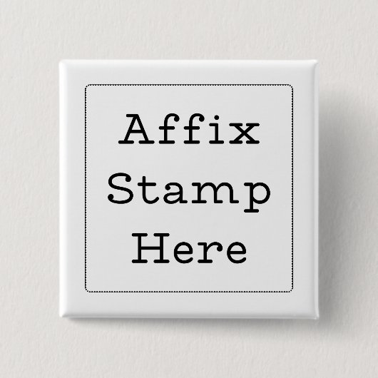 Plaats hier het stempel vierkante button 5,1 cm (Voorkant)