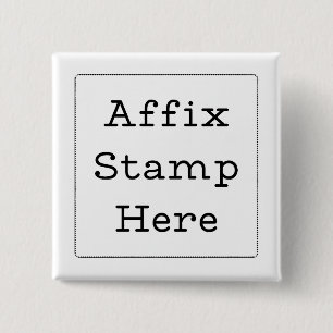 Plaats hier het stempel vierkante button 5,1 cm