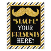 Plaats hier uw Cadeaus ・ 8 x 10 mustache afdrukken Foto Afdruk (Voorkant)