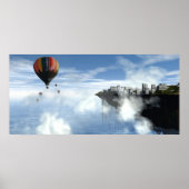 Plaats in Abstracte wolken afdrukken Poster (Voorkant)