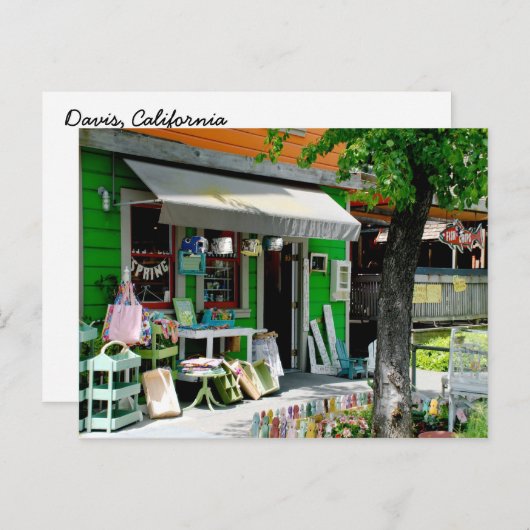 Plaats in Davis, Ca Briefkaart (Voorkant / Achterkant)