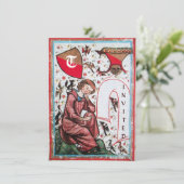 PLAATS IN DE GARDEN VAN VOGELMONOGRAM KAART (Staand voorkant)