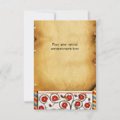 PLAATS IN DE GARDEN VAN VOGELMONOGRAM rsvp Kaart (Achterkant)