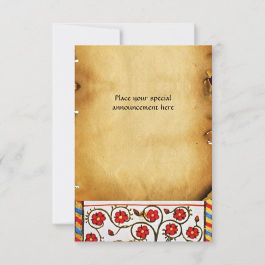 PLAATS IN DE GARDEN VAN VOGELMONOGRAM rsvp Kaart (Achterkant)