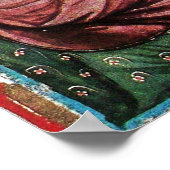 PLAATS IN DE GARDEN VAN VOGELS Medieval Miniatuur Poster (Hoek)