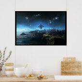 Plaats in de wolken poster (Keuken)