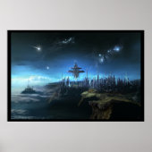 Plaats in de wolken poster (Voorkant)