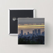 Plaats in het centrum vierkante button 5,1 cm (Voorkant /achterkant)