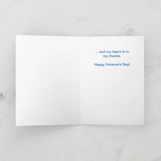 Plaats in het hart, Veteranendag Bedankkaart (Binnen)