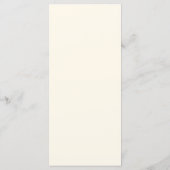 Plaats instelling Dank u, minimalistische gouden K Programmakaart (Achterkant)